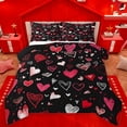 thumbnail image 1 of Castle Fairy Love Heart Print Girl Boy Full Size Comforter Sets 3-Piece,Happy Valentine's Day Bedding Comforter Set,Romantic Couple Lover Lightweight Bedding Sets,Microfiber Bedroom Decor,Reversible, 1 of 8