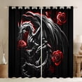 thumbnail image 1 of Castle Fairy Magical Dragon Black Out Curtains,Gothic Curtains Pack of 2 (42x63 Each), 1 of 6