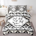 thumbnail image 1 of Castle Fairy Mallard Duck Bedding Comforter Set 7pcs for Teens Adults,Bohemian Tribal Aztec Queen Bedding Sets Super Cozy,Exotic Style Queen Sheet Sets,Lightweight Room Decor,Reversible, 1 of 8