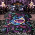 thumbnail image 1 of Castle Fairy Marine Shark Bedding Comforter Set 7 Pieces for Children Teens,Abstract Gradient Full Bedding Set Lightweight,Sea Ocean Animal Fitted Sheet Flat Sheet,Breathable Home Decor,Reversible, 1 of 8