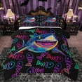 thumbnail image 1 of Castle Fairy Marine Shark Full Size Comforter Sets 3-Piece for Children Teens,Abstract Gradient Bedding Comforter Set,Sea Ocean Animal Lightweight Bedding Sets,Breathable Home Decor,Reversible, 1 of 8