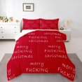 thumbnail image 1 of Castle Fairy Merry Christmas 2pcs Bedding Comforter Set for Teens,Red White Twin Comforter Sets,Happy New Year Breathable Bedding Set,Breathable Home Decor, 1 of 8