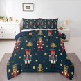 thumbnail image 1 of Castle Fairy Merry Christmas 3 Pieces Queen Comforter Set,Cartoon Nutcracker Ultra Soft Bedding Sets,Festival Theme Bedding Comforter Set,Breathable Xmas Home Decor,Reversible, 1 of 8