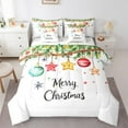 thumbnail image 1 of Castle Fairy Merry Christmas 7-Piece Bedding Comforter Set for Teenagers,Light Ball King Bedding Sets,Festival Xmas Ultra Soft Bed Sheets,Luxury Bedroom Decor, 1 of 8
