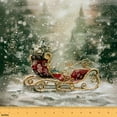 thumbnail image 1 of Castle Fairy Merry Christmas Fabric by the Yard 1 Yard for Teenager,Red Sleigh Home Decor Fabric by the Yard,Festival Theme Room Decor Fabric by the Yard,Breathable Home Decor, 1 of 6
