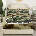 thumbnail image 1 of Castle Fairy 3pcs Twin Sheet Sets,Transportation Theme Twin Fitted Sheet,Abstract Camouflage Breathable Flat Sheet,Microfiber Boys Bedroom Decor, 1 of 5