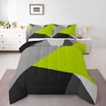 thumbnail image 1 of Castle Fairy Minimalism Triangle Twin Comforter Sets,Mid Century Geometric Bedding Set, 1 of 8