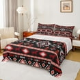 thumbnail image 1 of Castle Fairy Minimalist Aztec Horse Queen Sheet Sets,Bohemian Tribal Geometric Bed Set, 1 of 7
