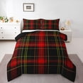 thumbnail image 1 of Castle Fairy Minimalist Plaid Stripes Twin Comforter Sets,Vintage Aesthetic Bedding Set, 1 of 8
