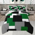 thumbnail image 1 of Castle Fairy Minimalist Square Queen Comforter Set,Vintage Geometric Bedding Comforter Set, 1 of 8