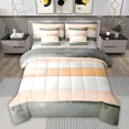 thumbnail image 1 of Castle Fairy Minimalist Vintage Stripes Twin Bedding Sets,Geometric Bedding Comforter Set, 1 of 8