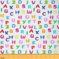 thumbnail image 1 of Castle Fairy Monogrammed Letter Fabric by the Yard 1 Yard,Personalized Initial Home Decor Fabric by the Yard,Colorful Alphabet Room Decor Fabric by the Yard,Microfiber Teenager Bedroom Decor, 1 of 6