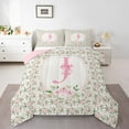 thumbnail image 1 of Castle Fairy Monogrammed Letter J 2Pcs Bedding Comforter Set for Teens Boys Girls,Kawaii Bow Twin Comforter Sets,Chic Flower Rose Breathable Bedding Set,Super Cozy Room Decor, 1 of 8