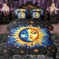 thumbnail image 1 of Castle Fairy Moon Sun Bedding Comforter Set 7 Pieces for Teens Girls,Starry Sky Full Bedding Set Lightweight,Bohemian Theme Fitted Sheet Flat Sheet,Lightweight Room Decor,Reversible, 1 of 8