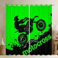 thumbnail image 1 of Castle Fairy Motorcycle Motocross Blackout Curtains Set of 2 (52x84 Each) for Female Men Adults,Extreme Sport Window Curtains,Dirt Bike Curtains and Drapes,Breathable Home Decor, 1 of 6