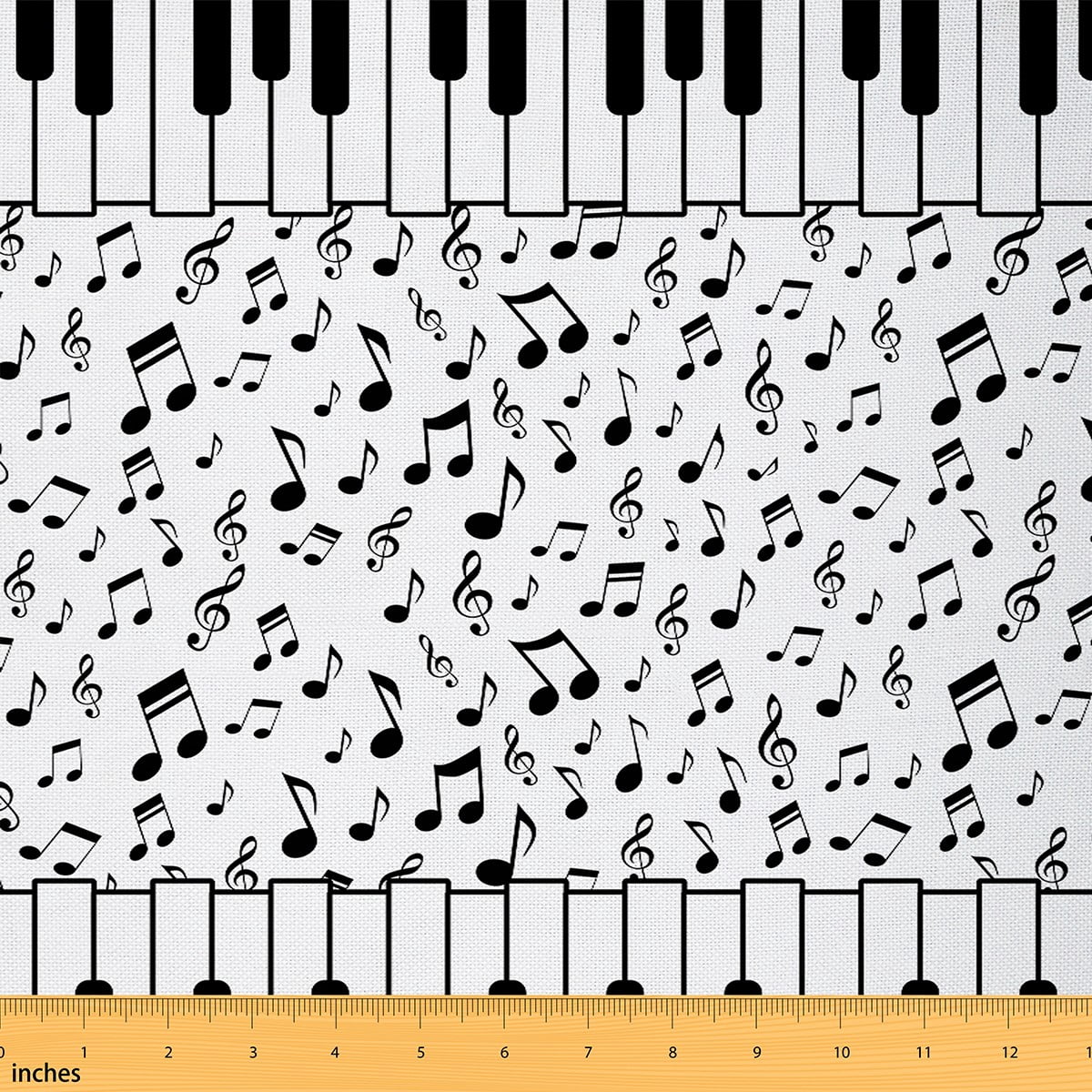 Castle Fairy Music Piano Fabric by the Yard 2 Yards,Musical Notes Room Decor Fabric by the Yard,Musical Melody Sewing Fabric,Super Cozy Room Decor