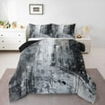 thumbnail image 1 of Castle Fairy Oil Painting 3pcs King Size Comforter Sets,Black Grey Bedding Comforter Set,Abstract Artwork Super Cozy Bedding Set,Luxury Teenagers Bedroom Decor,Reversible, 1 of 8