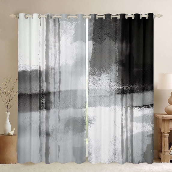 Castle Fairy Oil Painting Curtains Pack of 2 (42x84 Each),Vintage Curtains Blackout