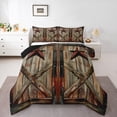 thumbnail image 1 of Castle Fairy 3-Piece Full Size Comforter Set, Barn Door and Star Western Print, 1 of 8