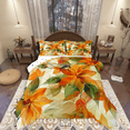 thumbnail image 1 of Castle Fairy 3-Piece Full Size Comforter Set - Orange Leaves Autumn Fall Design, 1 of 8