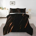 thumbnail image 1 of Castle Fairy Orange Lines 2pcs Bedding Comforter Set,Neon Lights Twin Comforter Sets,Geometric Stripes Breathable Bedding Set,Lightweight Abstract Room Decor,Reversible, 1 of 6