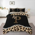 thumbnail image 1 of Castle Fairy Personalized Alphabet P Queen Comforter Set,Leopard Bedding Comforter Set, 1 of 8
