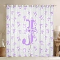 thumbnail image 1 of Castle Fairy Personalized Initial Curtains Pack of 2 (42x84 Each) for Kids,Bow Alphabet Curtains Blackout,Dreamy Princess Bedroom Curtains,Lightweight Room Decor, 1 of 6