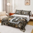 thumbnail image 1 of Castle Fairy Personalized Initial E Twin Sheet Sets 3pcs for Teens Adults,Jungle Wildlife Deer Twin Fitted Sheet Microfiber,Vintage Tree Branches Breathable Flat Sheet,Ultra Soft Home Decor, 1 of 7