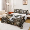 thumbnail image 1 of Castle Fairy Personalized Initial P Twin Sheet Sets 3pcs for Teens Adults,Jungle Wildlife Deer Twin Fitted Sheet Microfiber,Vintage Tree Branches Breathable Flat Sheet,Ultra Soft Home Decor, 1 of 7