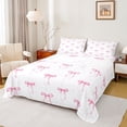 thumbnail image 1 of Castle Fairy Pink Ribbon Bow-Tie Twin Sheet Sets,Dreamy Bowknot Bedding, 1 of 7
