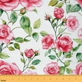 thumbnail image 1 of Castle Fairy Pink Rose Girl Fabric by the Yard 1 Yard,Romantic Flower Home Decor Fabric by the Yard,Spring Graden Room Decor Fabric by the Yard,Super Cozy Room Decor, 1 of 6