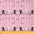 thumbnail image 1 of Castle Fairy Pink Soccer Girl Fabric by the Yard 10 Yards,Sport Theme Room Decor Fabric by the Yard,Ball Gamer Fabric for Sewing,Lightweight Room Decor, 1 of 6
