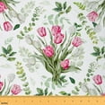 thumbnail image 1 of Castle Fairy Pink Tulip Girl Fabric by the Yard 1 Yard,Spring Graden Home Decor Fabric by the Yard,Chic Flower Room Decor Fabric by the Yard,Luxury Bedroom Decor, 1 of 6