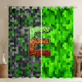 thumbnail image 1 of Castle Fairy Pixelated Miners Letter E Curtains Pack of 2 (42x84 Each) for Kids,Video Game Curtains Blackout, 1 of 6