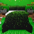 thumbnail image 1 of Castle Fairy Pixelated Miners Twin Comforter Sets,Futuristic Cubes Bedding Set, 1 of 8
