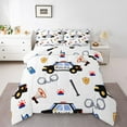 thumbnail image 1 of Castle Fairy Police Car Full Size Comforter Sets 3-Piece for Kids Teens Children,Car Theme Bedding Comforter Set,Cartoon Car Lightweight Bedding Sets,Ultra Soft Home Decor,Reversible, 1 of 8