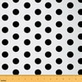 thumbnail image 1 of Castle Fairy Polka Dots Fabric by the Yard 1 Yard,Black White Home Decor Fabric by the Yard,Abstract Geometric Room Decor Fabric by the Yard,Luxury Teenagers Bedroom Decor, 1 of 6
