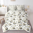 thumbnail image 1 of Castle Fairy Preppy Animal Sloth Bedding Comforter Set,Cartoon Wildlife King Bedding Sets, 1 of 8