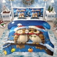 thumbnail image 1 of Castle Fairy Preppy Children Cute Animal Owl Bedding Comforter Set 7pcs,Happy Winter Xmas Queen Bedding Sets Super Cozy,Merry Christmas Queen Sheet Sets,Lightweight Room Decor,Reversible, 1 of 8