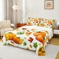 thumbnail image 1 of Castle Fairy Pumpkin Pizza 4-Piece Full Size Sheets,Autumn Harvest Bed Sheets,Botanical Plants Lightweight Sheet Sets,Luxury Teenager Bedroom Decor, 1 of 7