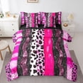 thumbnail image 1 of Castle Fairy Queen 7-Piece Teens Abstract Animal Stripes Bedding Set, 1 of 8