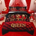 thumbnail image 1 of Castle Fairy Queen Crystal Crown 3 Pieces Queen Comforter Set for Girls,Happy Valentine's Day Ultra Soft Bedding Sets,Bling Love Heart Golden Glitter Bedding Comforter Set Breathable, 1 of 8