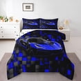 thumbnail image 1 of Castle Fairy Racing Car Queen Comforter Set,Futuristic Cubes Bedding Comforter Set, 1 of 8