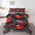 thumbnail image 1 of Castle Fairy Racing Car Twin Comforter Sets for Female Men,Speed Race Car Bedding Set, 1 of 7