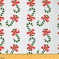 thumbnail image 1 of Castle Fairy Red Candy Canes Fabric by the Yard 3 Yards for Teens,Kawaii Bowknot Sewing Fabric,Merry Christmas Fabric for Sewing,Microfiber Bedroom Decor, 1 of 6