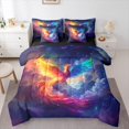 thumbnail image 1 of Castle Fairy Red Fire Phoenix Bedding Comforter Set,Animal Full Bedding Set, 1 of 8