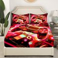 thumbnail image 1 of Castle Fairy 4-Piece Queen Size Bed Sheet Set - Sunflower & Mushroom Garden Design, 1 of 5
