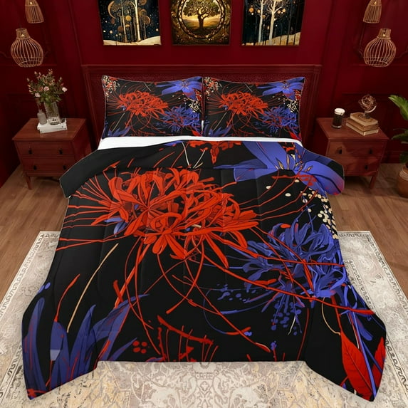 Castle Fairy Twin 2-Piece Spider Lily Comforter Set