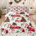thumbnail image 1 of Castle Fairy Red Truck Boy Girl Bedding Comforter Set 2pcs,Christmas Flower Tree Twin Comforter Sets Microfiber,Xmas Festival Breathable Bedding Set,Luxury Bedroom Decor,Reversible, 1 of 8