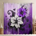 thumbnail image 1 of Castle Fairy Retro Flower Boy Girl Black Out Curtains,Floral Butterfly Curtains Pack Of 2 (42X63 Each),Botanical Plants Bedroom Curtains,Luxury Bedroom Decor, 1 of 6